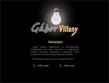 Tablet Screenshot of gaborvillany.hu